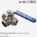 3 Way Casting Female Thread Ball Valve with Reduced Port